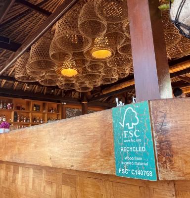FSC certified wood bar